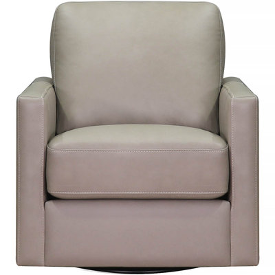 Vara Top Grain Leather Swivel Chair