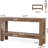 62.99" Farmhouse  2-Tier Brown Narrow Wood Console Table With Storage For Entryway Sofa Table, Entrance, Living Room
