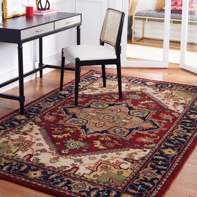 Oriental Wool Hand Tufted Area Rug, Rectangle 91 x 152 cm