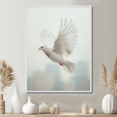 «Konrad Columbidae Dove In The Urban Sky - Dove», art sur toile
