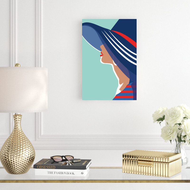 «Beach Chic IV» par Omar Escalante, reproduction d'art sur toile tendue, H 18 po x l 12 po