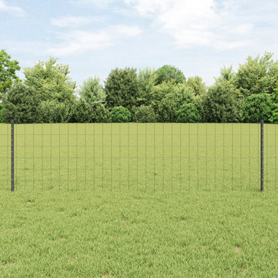Vidaxl Euro Fence With 11 U Posts Steel