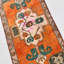 Tapis orange 16,9 x 33,1 po Vintage