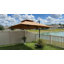 Parasol en porte-à-faux rectangulaire avec base lestée 128 po x 104 po-11285518