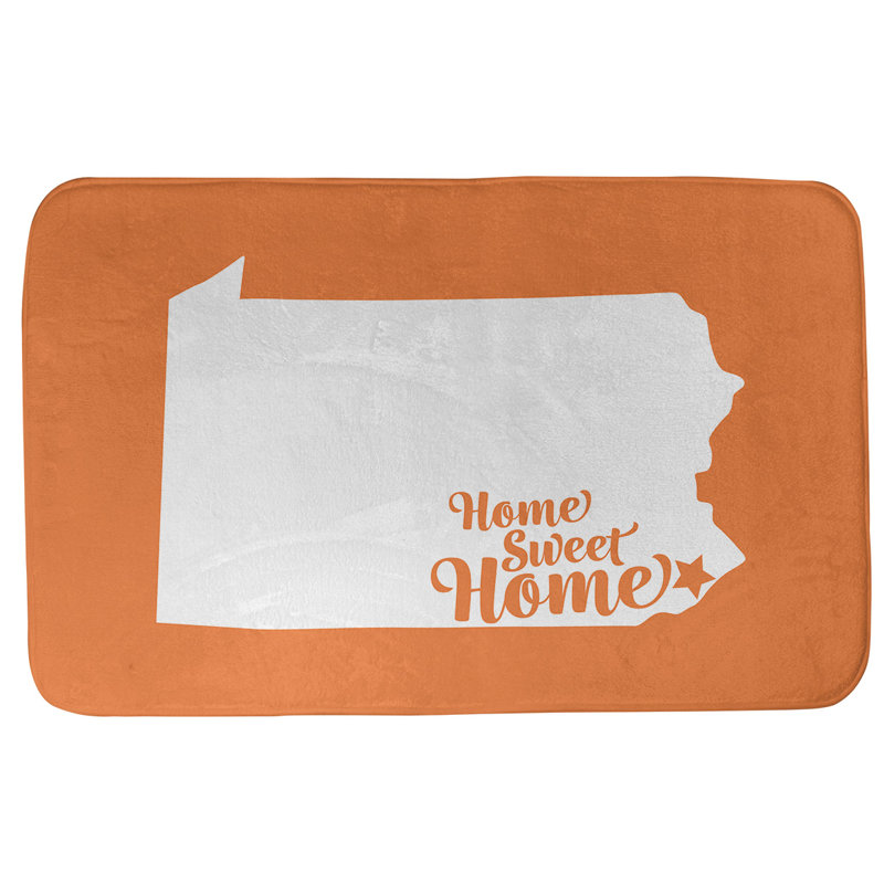 Tapis pour salle de bain philadelphia doux, l 21 po x L 34 po, Orange