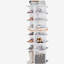 Étagère à chaussures rotative, étagère à chaussures rotative à 7 niveaux, organisateur de chaussures pivotant sur 360 ° autoportant, tour de rangement à chaussures à haut bas Lazy Susany, convient à 28 paires de chaussures-2098694090