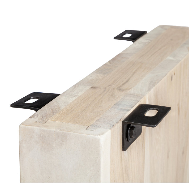 Aspen 28" Rectangular Table Base, Whitewash