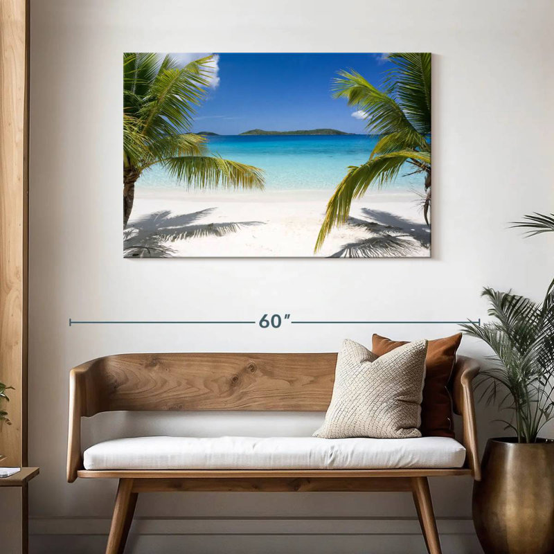 Gillard Pristine Caribbean Beach, H 30 po x l 45 po