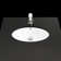 WS Bath Collections 16.8'' Glossy White Ceramic Oval Bathroom Sink with Overflow
