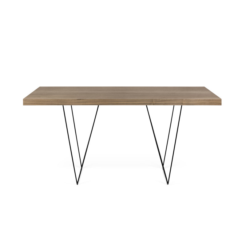 Table avec tréteaux Frethi, Noyer, H 30 po x L 71 po x l 35 po