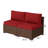 Kewei 51" W Wicker Patio Sofa with Cushions-806312083