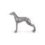 Statue de chien posant
