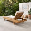 Chaise longue d'extérieur réglable en bois d'acacia-133225549
