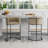 Cosmopolitan Mid-Century Modern Vegan Leather Upholstered Metal Bar Stool in Camel-150971124-150751843