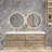 70.4'' Double Bathroom Vanity with Plastic Top-232566091