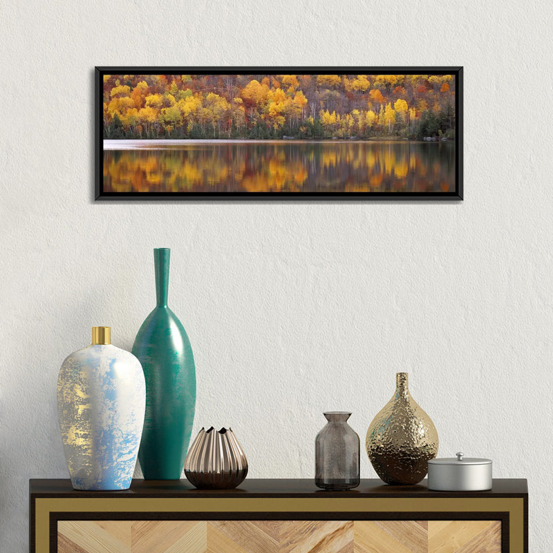 Laurentide, Québec, Canada - reproduction de photo panoramique sur toile tendue, H 12 po x l 36 po x P 1,5 po