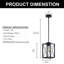 Luminaire suspendu 1 lumière à intensité variable-473986232
