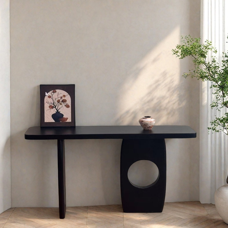 Solid Pine Wood Console Table, 31.5" H x 63" W x 13.8" D