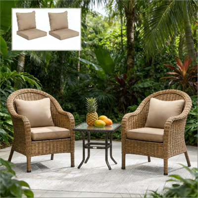 Ensemble de coussin de remplacement de siège, coussins de chaise (seulement coussin), coussin de chaise