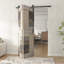 Porte de grange pliante à deux plis avec quincaillerie coulissante Coast Sequoia H 84 po-87816802-87816805