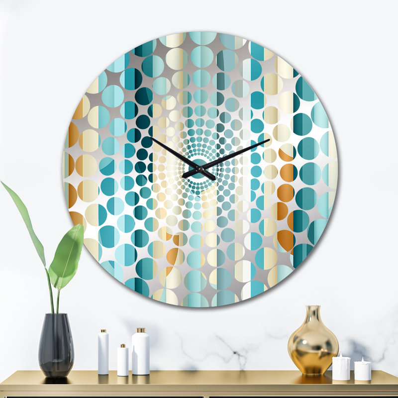 Horloge murale rayée Zen Tranquility, Très grand