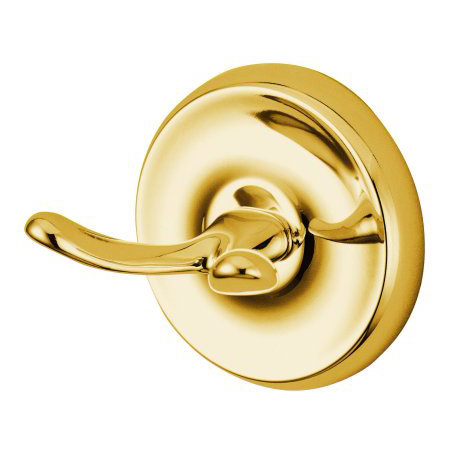Elizabeth Wall Mounted Robe Hook, Polished Brass