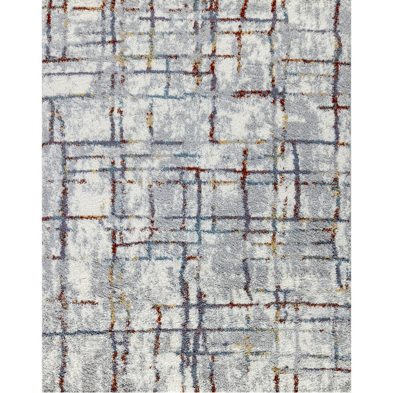 Multi Shaggy Area Rug, Rectangle 7'10" x 9'10"