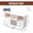 Bar Cabinet and Buffet Table - LED Light Charging Station, Sideboard with Storage