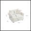 Chaise d'appoint moderne avec repose-pieds