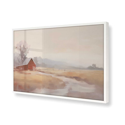 Misty Countryside Barn