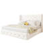 Grand lit plateforme tapissier avec tiroirs de rangement, structure de lit capitonnée avec dossier à oreilles et tête de lit, blanc-2105395642-2105395591