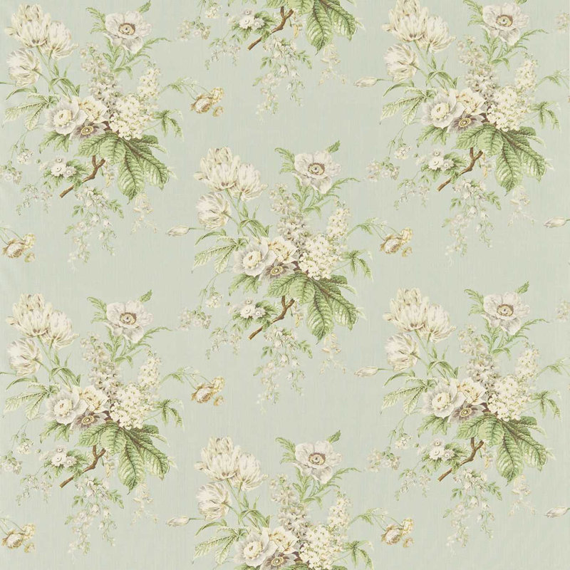 Tournier Fabric, Silver/Cream