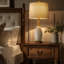 Lampe de table USB en résine Hunsberger
