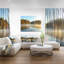 « lake automne fog », reproduction de photo sur toile tendue-18271556