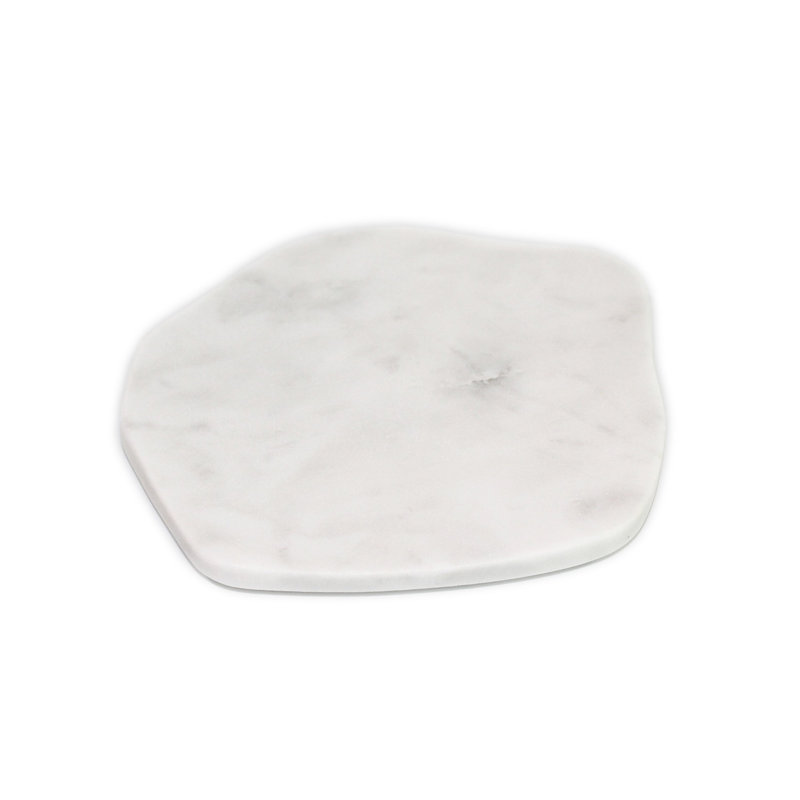 Assiette blanche Tiera de 12 po de diamètre, H 0,5 po x l 6 po x P 6 po