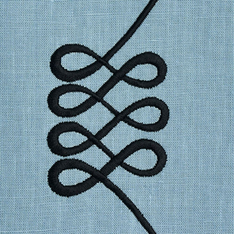 Nicolette Embroidery Fabric, Dusty Blue
