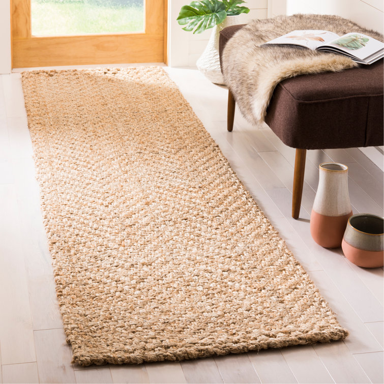 Gare Natural Fiber Hand Woven Jute Solid Color Rug