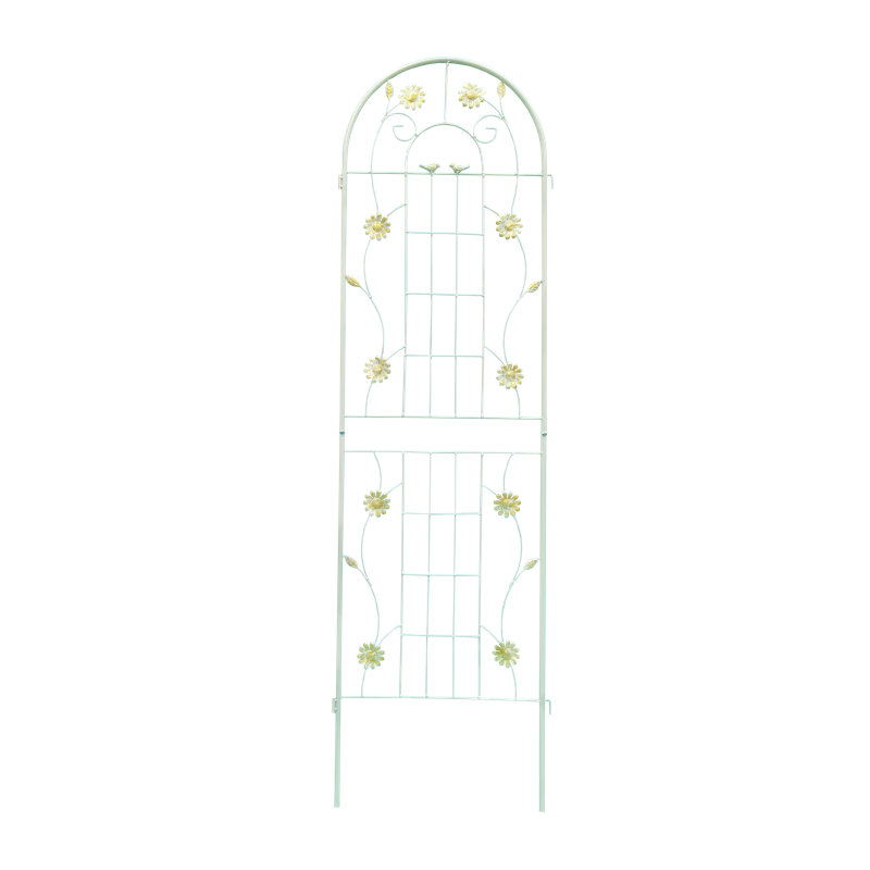 Paquet de 4 treillis de jardin en métal 71 po x l 19,7 po, treillis antirouille, support de plante haute pour plantes grimpantes