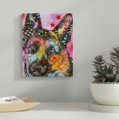 « dog art 25 », reproduction sur toile
