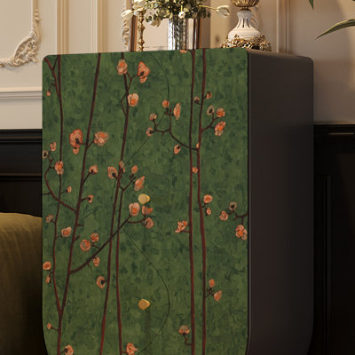 Vintage Bedroom End Cabinet with Metal Handles
