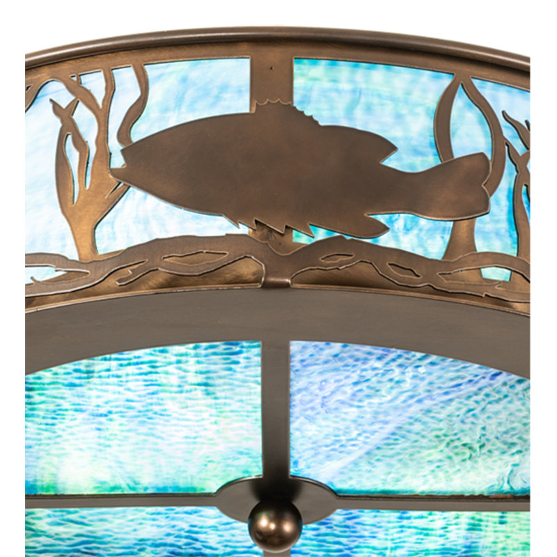 Bass and Pike 2 - Light Semi Flush Mount