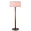 Lampe sur pied en bois de noyer 61 po avec abat-jour tambour en lin blanc 61 po, lampe sur pied minimaliste, certifiée cULus pour les tables d'appoint de salon, les coins de chambre à coucher, les bureaux à domicile ou les salles d'étude-1043272191