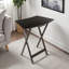 Ensemble de tables-collations en bois manufacturé et brun foncé 5 pièces Evie, L 23,65 po x P 16,60 po