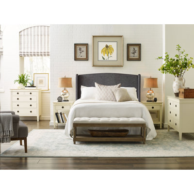 Finch Elmhurst Upholstered Wing Bed Frame