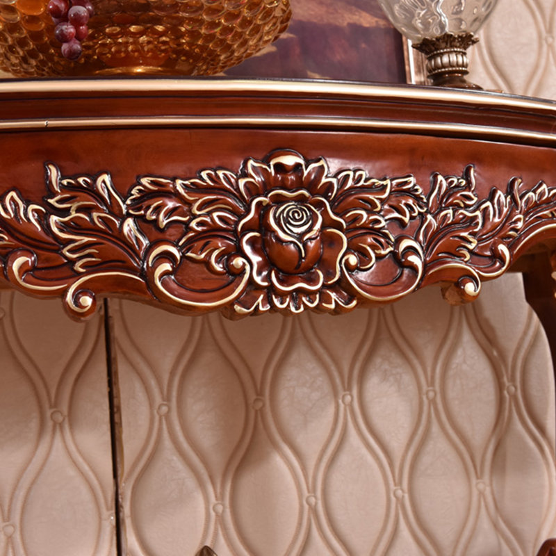 Retro Elegant Solid Wood Console Table, 32.68" H x 57.09" W x 18.5" D