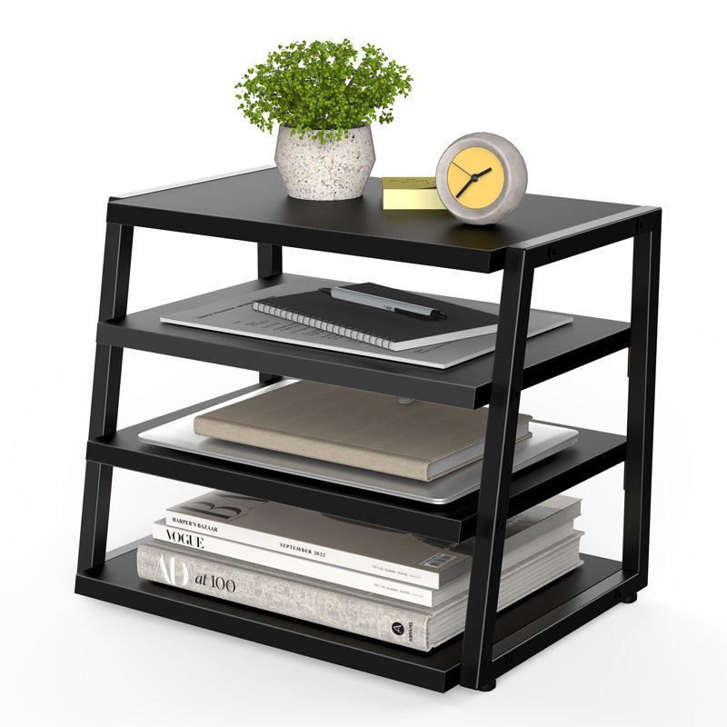 Riti Manufactured Wood Desk Organiser, Black