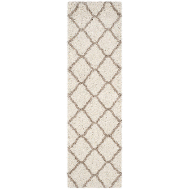 Darrol Hudson Shag Performance Geometric Rug, Runner 2'3" x 8'