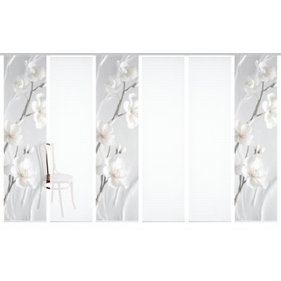 Rhet Polyester Semi Sheer Track Insert Sliding Panel