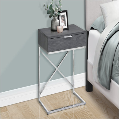 Table d'appoint, table de bout, table de bout, table de chevet, lampe, tiroir de rangement, salon, chambre à coucher