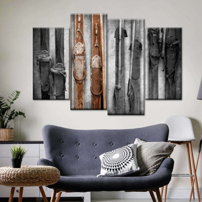 Impression sur toile de plusieurs pièces de la collection Ski